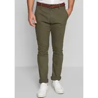 Indicode Stoffhose "Gower", Herren, Gr. 36, Länge 34, grün (army), Web, Obermaterial: 98% Baumwolle, 2% Elasthan, unifarben, schmal normal, Hosen Stoffhose, Baumwollmischung, regular fit