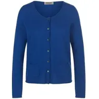 Peter Hahn Cardigan aus 100 % Kaschmir blau, 44