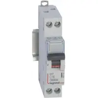 Legrand 407742 DX3 Leitungsschutzschalter C-Charakteristik, 16A, 1-polig+N, 6kA, 230VAC, 1TE