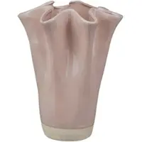 Creativ home Dekovase "Vase", pastellrosa, H:24cm Ø:17,5cm, Vasen, Dekovase, mit durchbrochenem Design