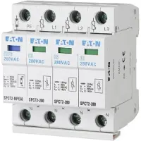 Eaton 167620 Überspannungsableiter steckbar, 3p+N, 280VAC, 20kA SPCT2-280-3+NPE