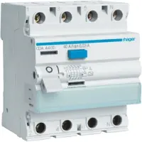 Hager CDA440D Fehlerstromschutzschalter 3P+N 6kA 40A 30mA Typ A