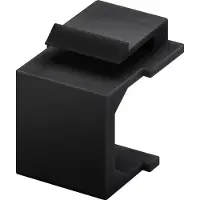 Goobay Keystone Abdeckung (4-er Pack), Schwarz, Schwarz
