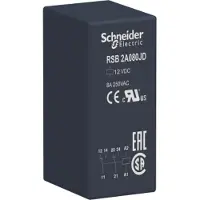Schneider Electric Electric RSB2A080JD Interface-Relais RSB, 2 W, 8 A, 12 VDC - 10 Stück