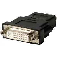 Nedis CVGB34910BK HDMI-Adapter auf DVI-D 24+1-Pin Buchse vergoldet ABS Schwarz