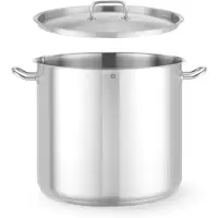 Hendi Kochtopf, hoch - mit Deckel, Kitchen Line, 32L, ⌀360x(H)320mm