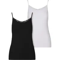 Urban Classics Achseltop "Ladies Basic Tank Top Cotton Lace 2-Pack"