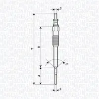 MAGNETI MARELLI Glühkerze 062900136304 für MERCEDES-BENZ