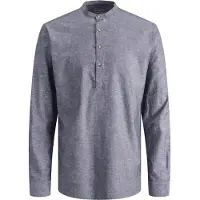 Jack & Jones Summer Half Placket Linen Langarmhemd
