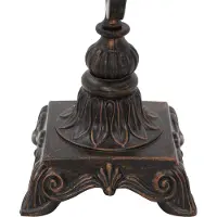 Mauro Ferretti Tischlampe, Weltwirtschaft-Design, E14 Fassung, 24x20x40 cm, dunkel