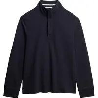 Superdry für Herren. M2014057A Classic Half navy Pullover (XXL), Lässig, Baumwolle, Marine