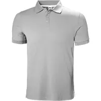 Helly Hansen für Herren. 54233 Poloshirt Crewline grau (L), Lässig, Polyamid, Kurzarm
