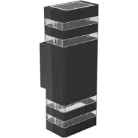 Eko-Light Vini Außenwandleuchte schwarz IP54 2xGU10