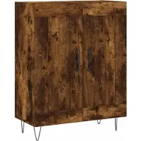 vidaXL Highboard Räuchereiche 69,5x34x180 cm Holzwerkstoff