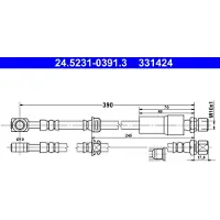 Ate Bremsschlauch 24523103913 für VAUXHALL