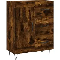 vidaXL Sideboard Räuchereiche 69,5x34x90 cm Holzwerkstoff