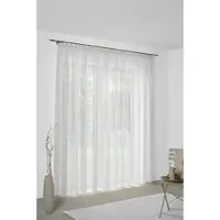Wirth Vorhang "Sunday" Gr. 3, weiß, B:141cm H:225cm, Jacquard, Baumwolle, Polyester, Gardinen, Vorhang, nach Maß