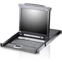 Aten CL5708N 48cm-LCD KVM Switch, USB-PS/2,VGA, 8Port, ES-Layout