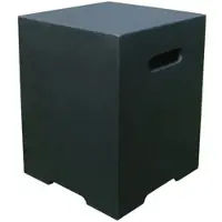 Elementi MODENO Abdeckung für 5kg Gasflasche Beton-Optik Dunkel 40x40x51cm