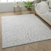 Otto Home "Leo, mit trendigem Leopardenmuster, waschbar" rechteckig 12 mm Höhe kuschelig & weich, modern, Animal Print, Wohnzimmer, Schlafzimmer