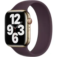 Apple Silikon Solo Loop für Watch | 44/45/46/49 mm - Größe 10 - Dark Cherry