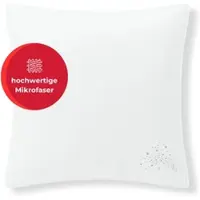 Otto Home Microfaserkissen "Baca, Kopfkissen 40x80 cm und 80x80 cm", weiß, B:80cm L:80cm, Füllung: 100% Polyester, Kopfkissen, Microfaserkissen, Kissen, mit edlem Sternenaufdruck