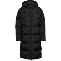 ONLY Amanda Long Puffer Mantel Schwarz XS Damen Schwarz XS