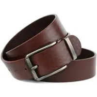 Anthoni Crown Ledergürtel , Herren, Gr. 90, braun, Leder, unifarben, Gürtel Ledergürtel, Dornschließe in Matt