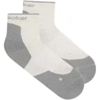 Icebreaker - Women's Merino Hike+ Light Mini - Wandersocken Gr 41-43 grau/weiß