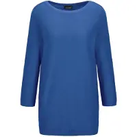 Goldner "Eleganter Baumwollpullover, Halbarm" U-Boot-Ausschnitt
