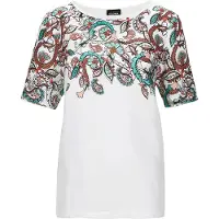 Goldner Kurzarmshirt "Elegantes Shirt mit Paisley-Design" Sonstige