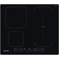 Indesit IB 65B60 NE, Schwarz, Integriert, 59 cm, Zonen-Induktionskochfeld, Glaskeramik, 4 Zone(n)
