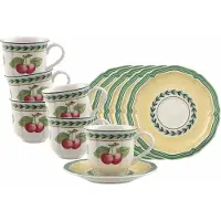 Villeroy & Boch French Garden Fleurence Espressotassen mit Untertassen