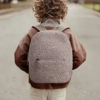 Yoursurprise Personalisierter Teddy-Rucksack - Kind - Taupe
