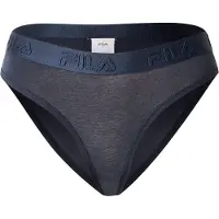 FILA Slip , Damen, Gr. M, schwarz (navy), Single Jersey, Obermaterial: 95% Baumwolle, 5% Elasthan, körpernah, Unterhosen Slip, Baumwollmix, elastisch, Logobund