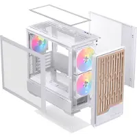 Einarex EXCS-PM-400R-W, Midi Tower, PC, Weiß, micro ATX, Mini-ITX, Stahl, Gaming