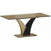 Casa Padrino Esstisch Braun / Schwarz 120-160 cm - Ausziehbarer Küchentisch