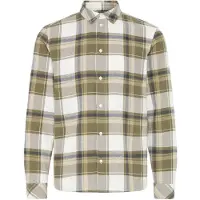 !Solid Flanellhemd SOLID "Flanellhemd SDChris", Herren, Gr. 3XL, N-Gr, grün (dusty olive), Obermaterial: 60% Baumwolle CO. 40% Polyester PES., Hemden Flanellhemd