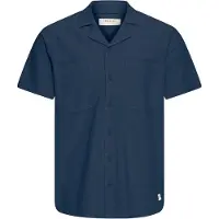 !Solid Kurzarmhemd SOLID "Kurzarmhemd SDNeel", Herren, Gr. M, N-Gr, blau (insignia blau), Obermaterial: 100% Baumwolle CO., Hemden Kurzarmhemd
