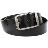 Anthoni Crown Ledergürtel , Herren, Gr. 95, schwarz, Leder, unifarben, Gürtel Ledergürtel
