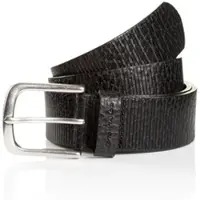 Tom Tailor Ledergürtel "TTROY", Herren, Gr. 80, schwarz, Rindsleder, Gürtel Ledergürtel, 4 cm breiter Herrengürtel, ideal zu Jeans und Chino, bis Gr. 120