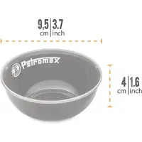 Petromax Emaille-Schalen, 2er-Set, schwarz, ca. 160 ml