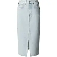 Pepe Jeans für Damen. PL90119312S1 Midirock Nikita blau (XS), Lässig, Baumwolle, Denim