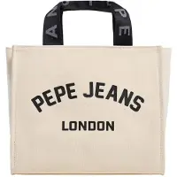 Pepe Jeans für Damen. PL0300175 Trisha beige Handtasche (OSFA), Weiß, Lässig, Baumwolle