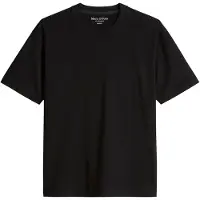 Marc O'Polo T-Shirt , Herren, Gr. XL, schwarz, Obermaterial: 100% Baumwolle, Rundhals, Shirts T-Shirt, relaxed fit aus schwerem Bio-Baumwoll-Jersey