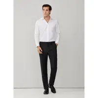 Hackett London für Herren. HM470591 Einfarbige Hose dunkelgrau (31), Lässig, Party, Wolle, Klassisch
