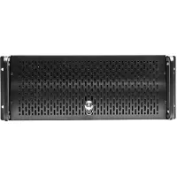 UNYKAch 4U 19″ UK 4129, Rack, Server, Schwarz, ATX, SGCC, 4U