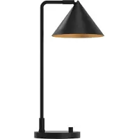 Alora Elstead Remyck Tischlampe E27 Mattes Schwarz Mattschwarz