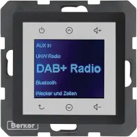 Berker Q.x Radio Touch DAB+ antzrazit samt