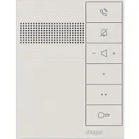 Hager RTQ620X Innenstation audio, IP über 2-Draht, Freisprechen, intercom speak, weiß